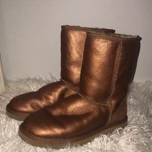 🍁Gold/Copper Ugg Boots